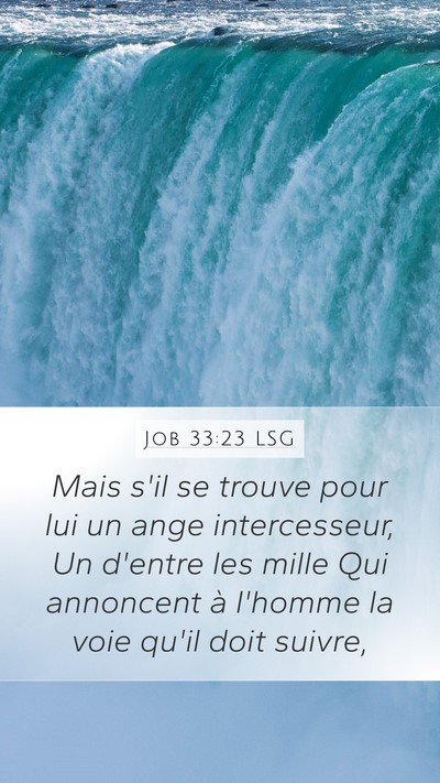 Job 33:23 LSG Bible Verse Image
