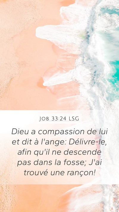 Job 33:24 LSG Bible Verse Image