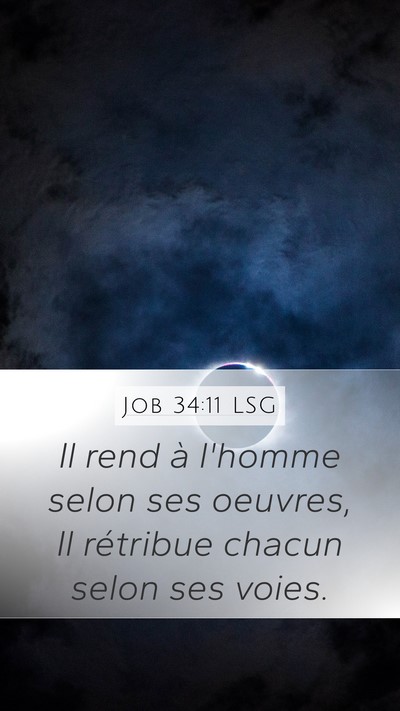 Job 34:11 LSG Bible Verse Image