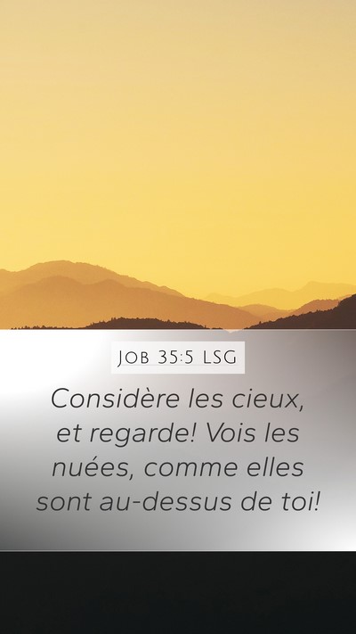 Job 35:5 LSG Bible Verse Image