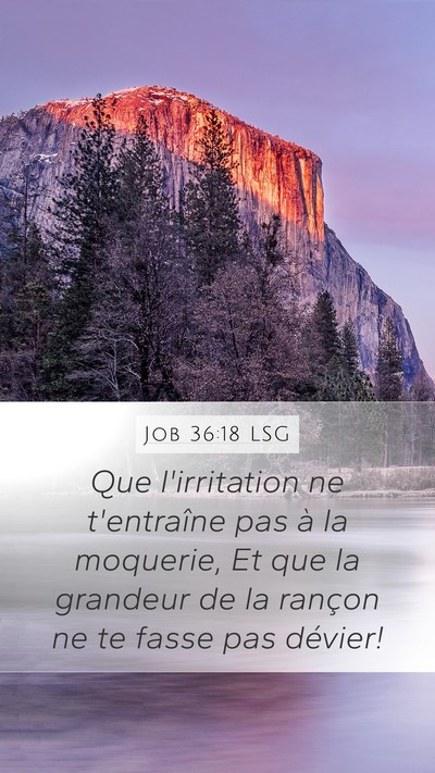 Job 36:18 LSG Bible Verse Image
