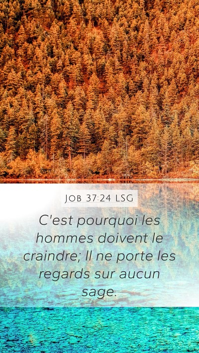 Job 37:24 LSG Bible Verse Image