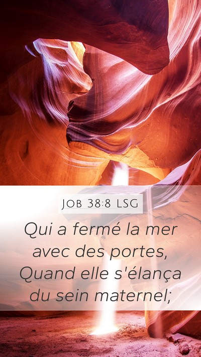 Job 38:8 LSG Bible Verse Image