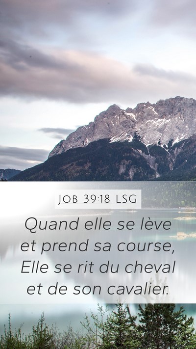 Job 39:18 LSG Bible Verse Image