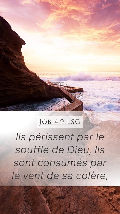 Job 4:9 LSG Bible Verse Image