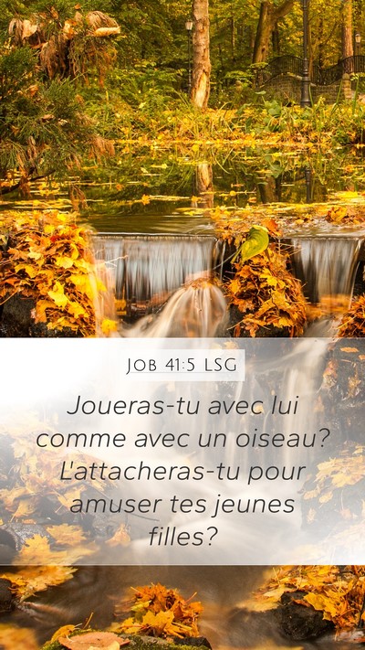 Job 41:5 LSG Bible Verse Image