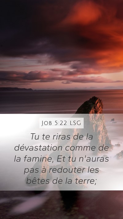Job 5:22 LSG Bible Verse Image