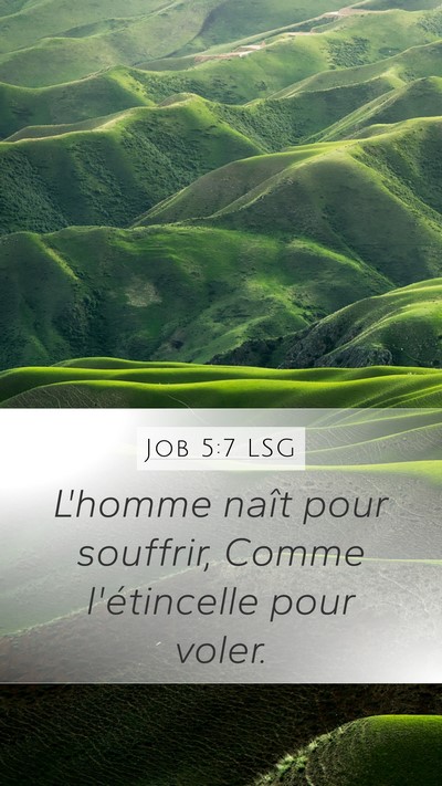 Job 5:7 LSG Bible Verse Image