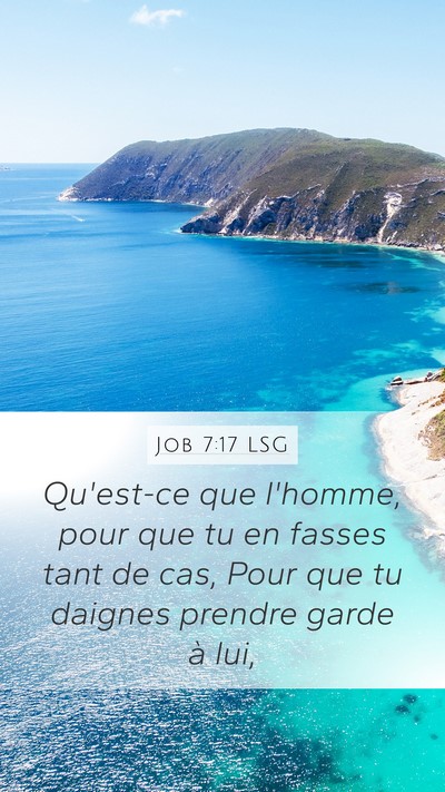 Job 7:17 LSG Bible Verse Image