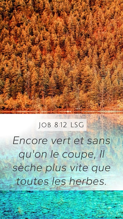 Job 8:12 LSG Bible Verse Image