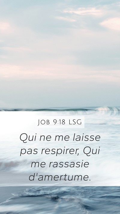 Job 9:18 LSG Bible Verse Image