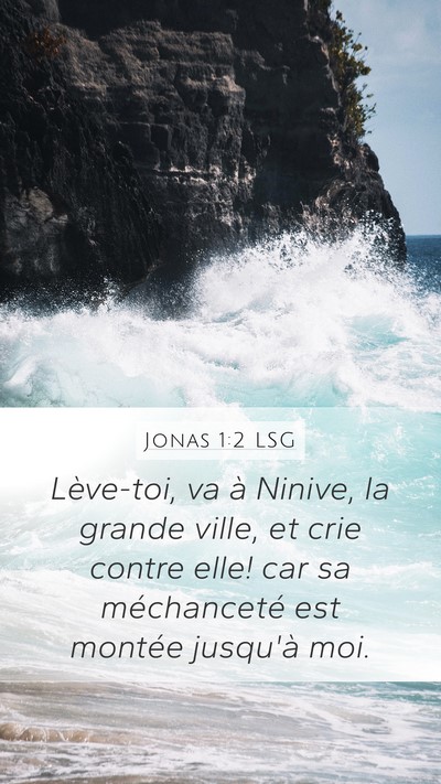 Jonas 1:2 LSG Bible Verse Image