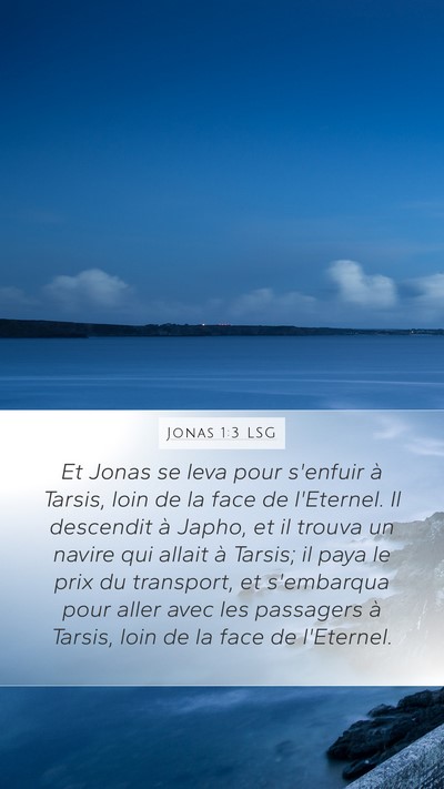 Jonas 1:3 LSG Bible Verse Image