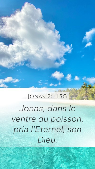 Jonas 2:1 LSG Bible Verse Image
