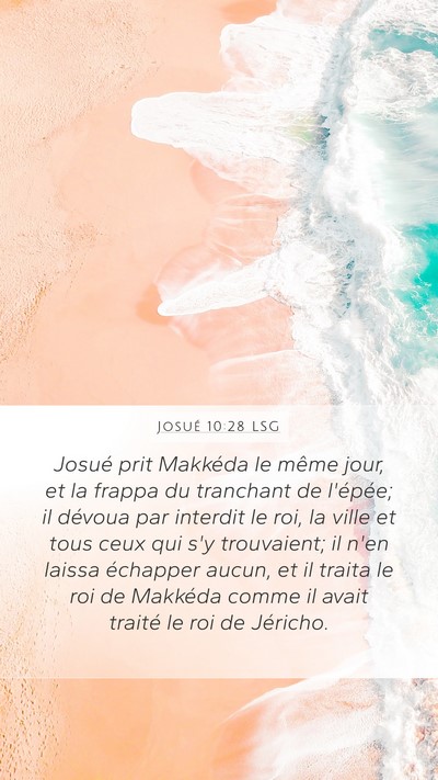 Josué 10:28 LSG Bible Verse Image