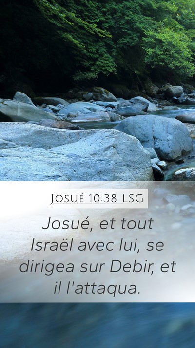 Josué 10:38 LSG Bible Verse Image