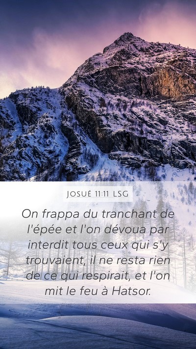 Josué 11:11 LSG Bible Verse Image