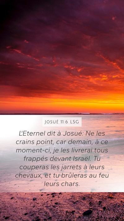 Josué 11:6 LSG Bible Verse Image