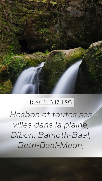 Josué 13:17 LSG Bible Verse Image