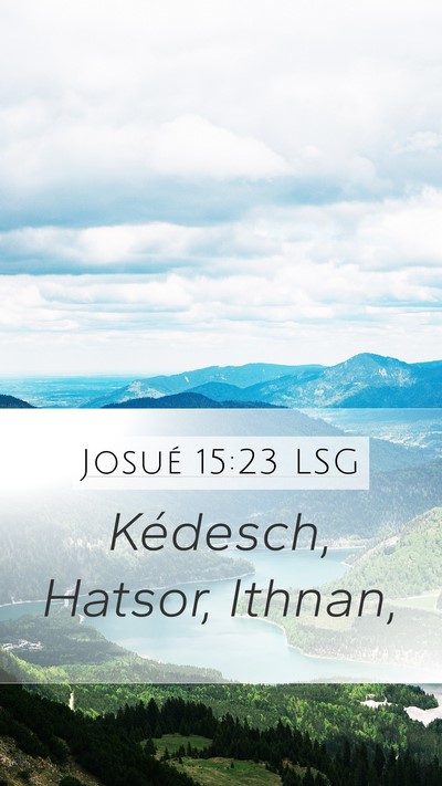 Josué 15:23 LSG Bible Verse Image