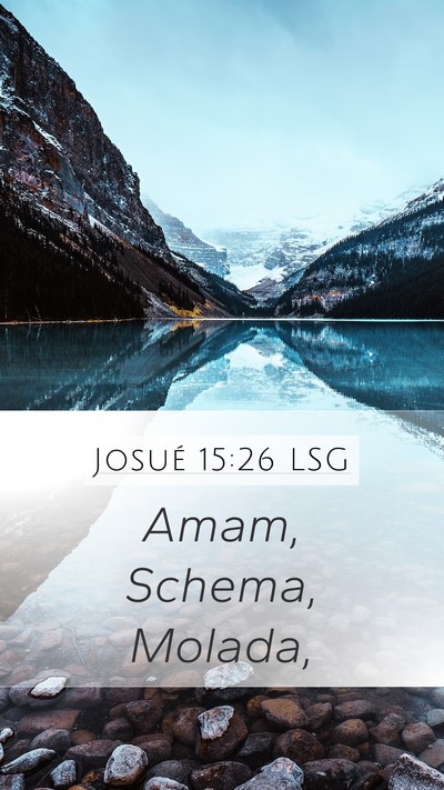 Josué 15:26 LSG Bible Verse Image