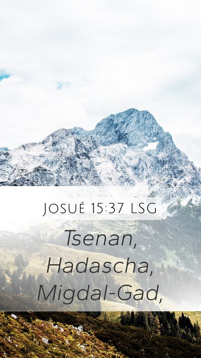 Josué 15:37 LSG Bible Verse Image