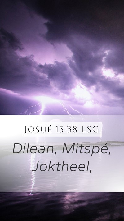 Josué 15:38 LSG Bible Verse Image