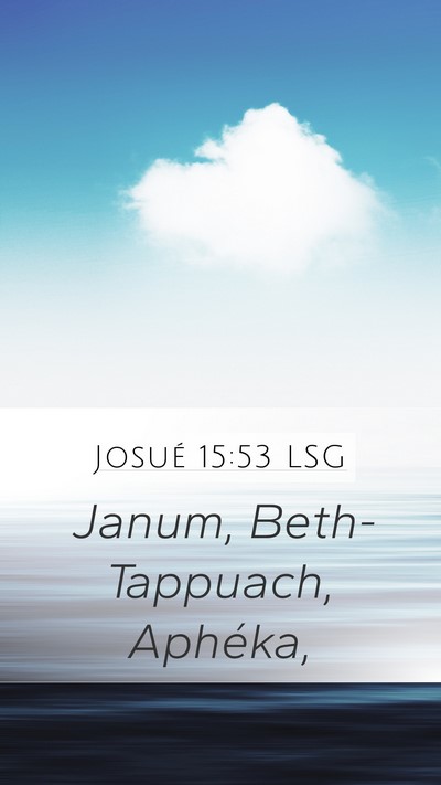 Josué 15:53 LSG Bible Verse Image