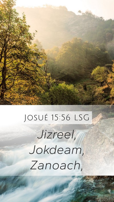 Josué 15:56 LSG Bible Verse Image