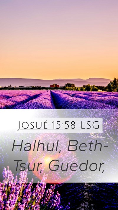 Josué 15:58 LSG Bible Verse Image