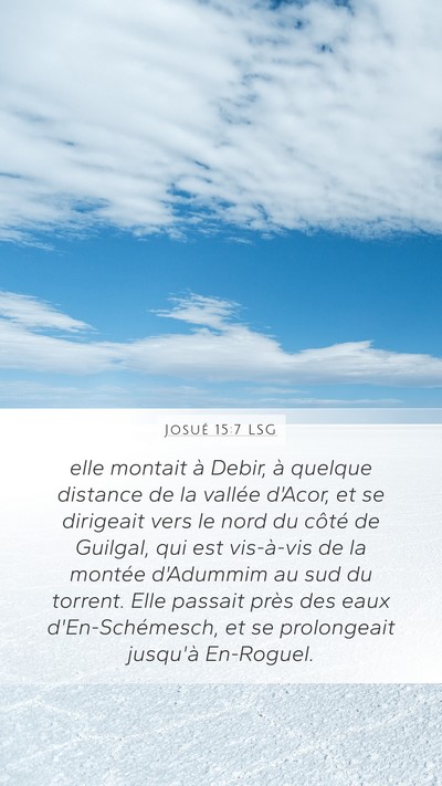 Josué 15:7 LSG Bible Verse Image