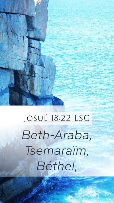 Josué 18:22 LSG Bible Verse Image