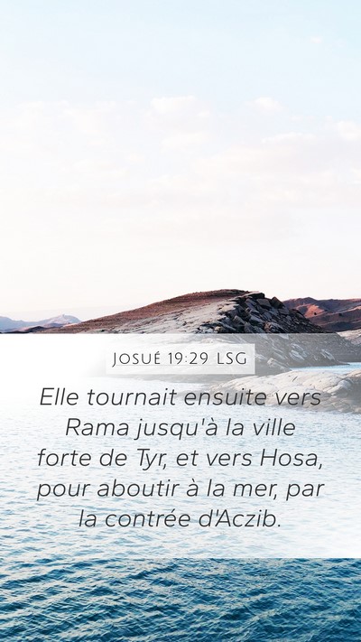 Josué 19:29 LSG Bible Verse Image
