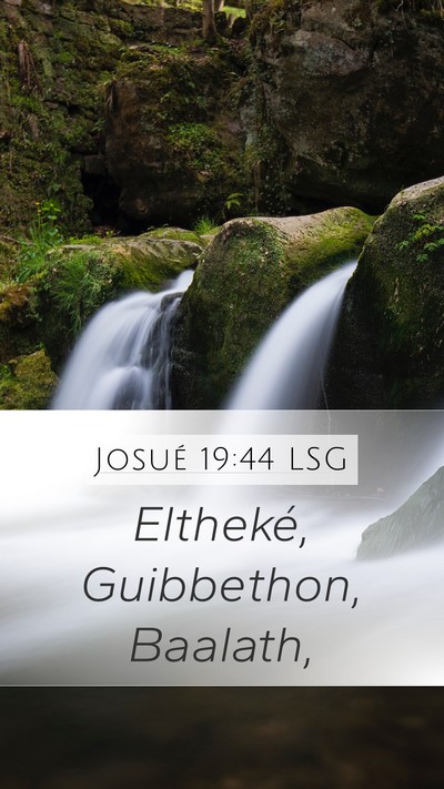 Josué 19:44 LSG Bible Verse Image
