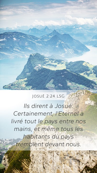 Josué 2:24 LSG Bible Verse Image