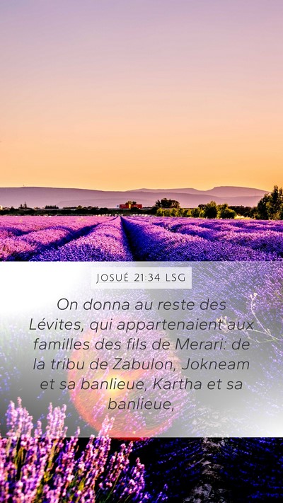 Josué 21:34 LSG Bible Verse Image