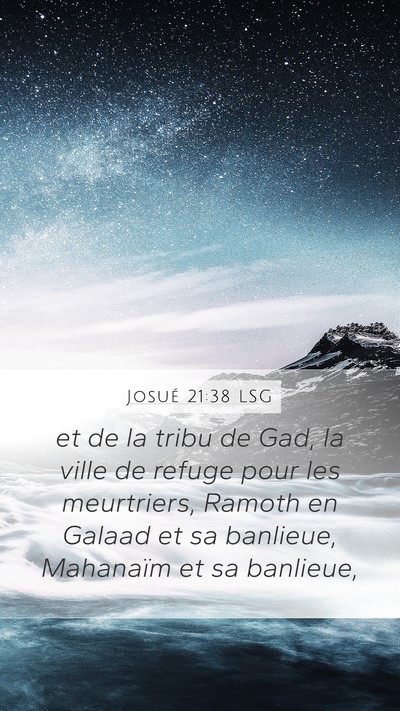 Josué 21:38 LSG Bible Verse Image