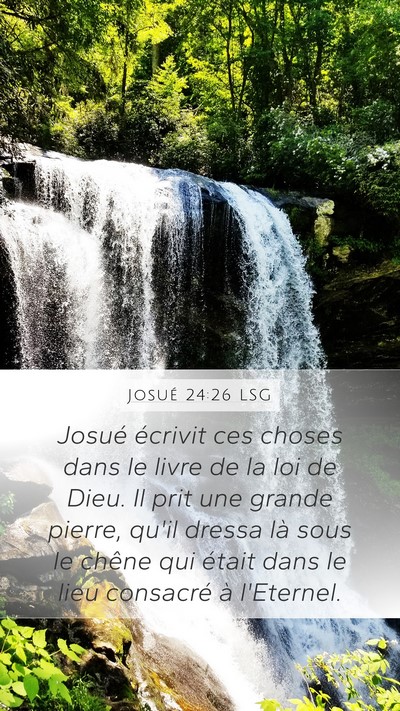 Josué 24:26 LSG Bible Verse Image