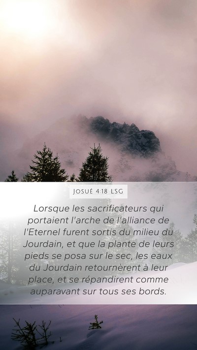 Josué 4:18 LSG Bible Verse Image