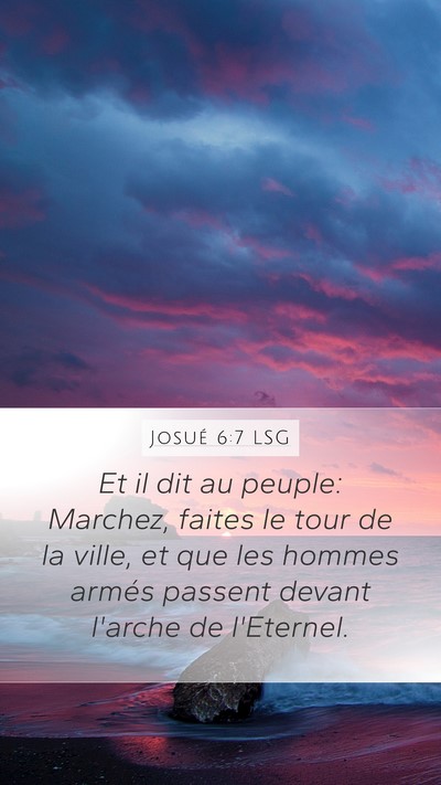 Josué 6:7 LSG Bible Verse Image
