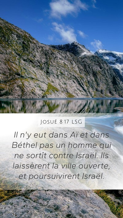 Josué 8:17 LSG Bible Verse Image