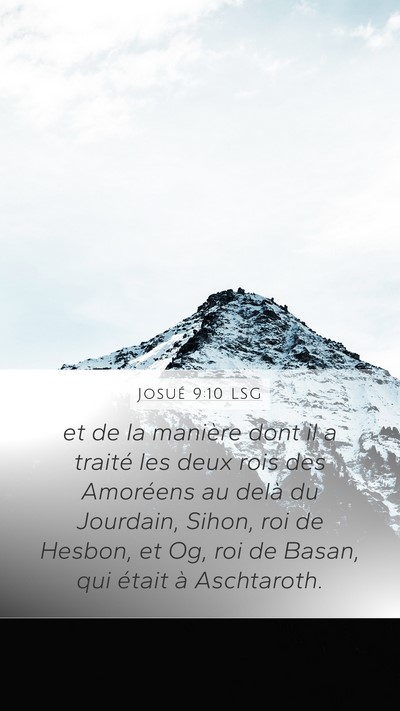 Josué 9:10 LSG Bible Verse Image
