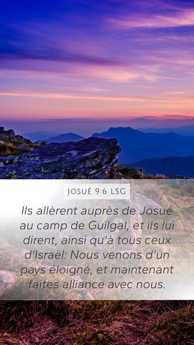Josué 9:6 LSG Bible Verse Image