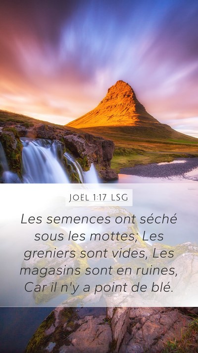 Joël 1:17 LSG Bible Verse Image