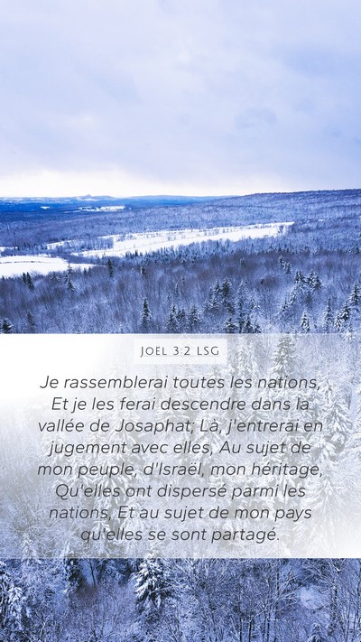 Joël 3:2 LSG Bible Verse Image