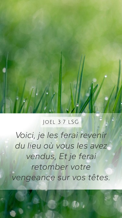 Joël 3:7 LSG Bible Verse Image