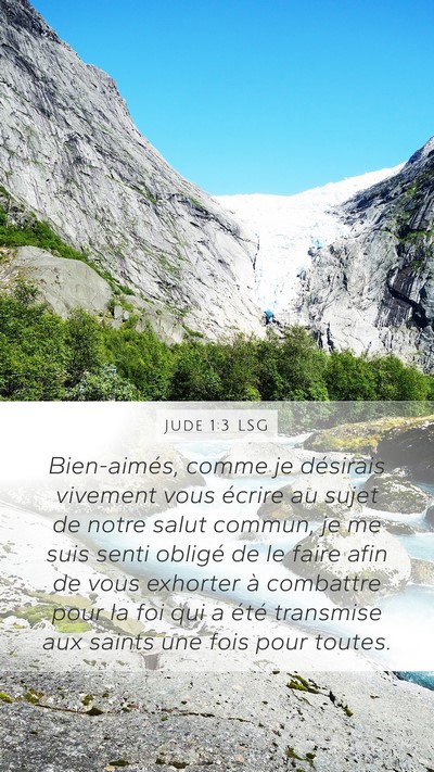 Jude 1:3 LSG Bible Verse Image