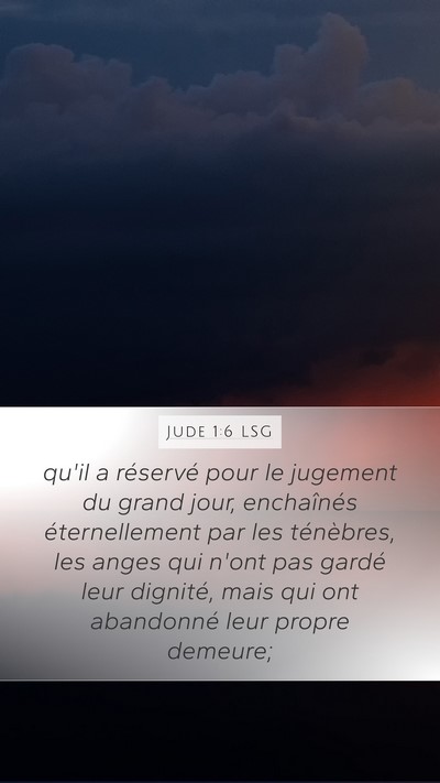 Jude 1:6 LSG Bible Verse Image