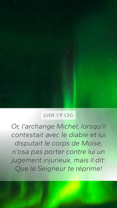 Jude 1:9 LSG Bible Verse Image
