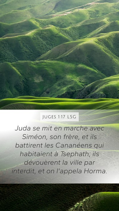 Juges 1:17 LSG Bible Verse Image